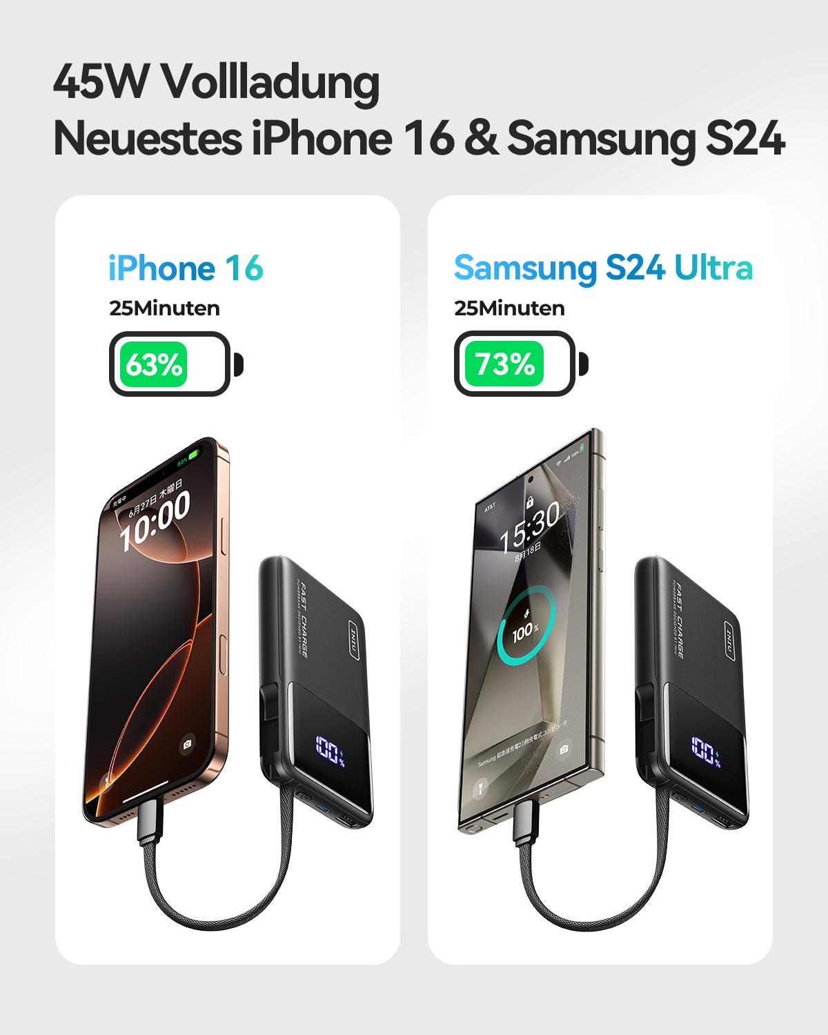 INIU Carry P55L-E2 Power Bank 45W 10000mAh