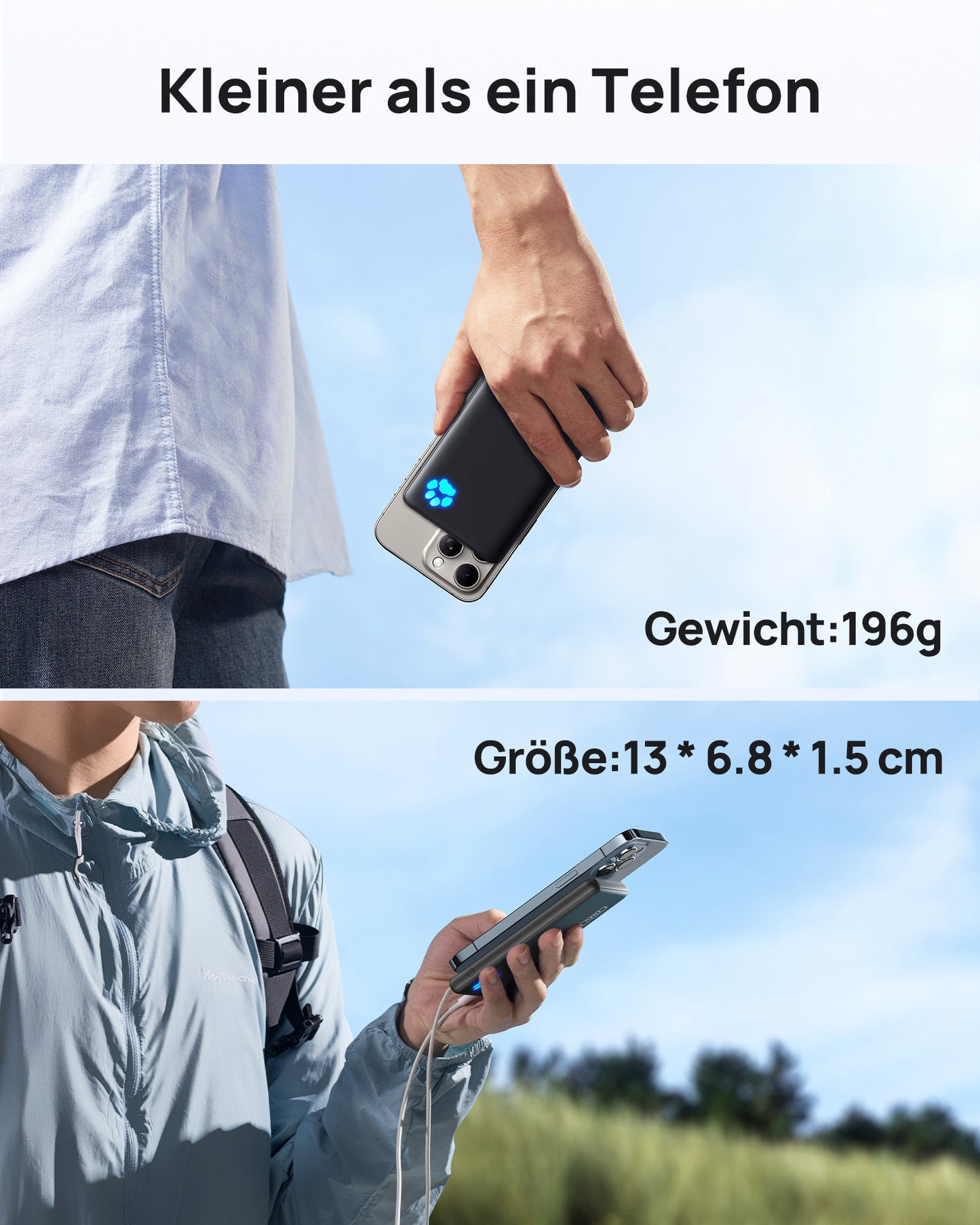INIU B41 Power Bank 15W High Speed Charging Slimmest 10,000mAh