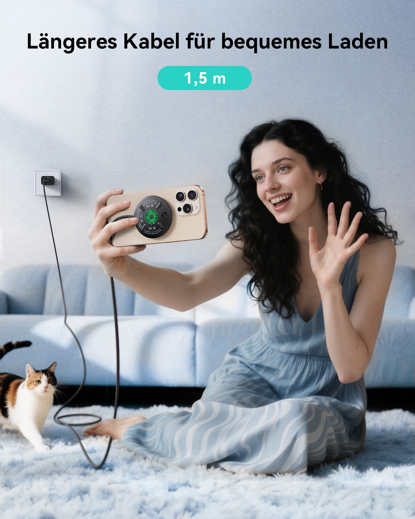 INIU W11-E1 Qi2 15W Magnetic LED Wireless Charger