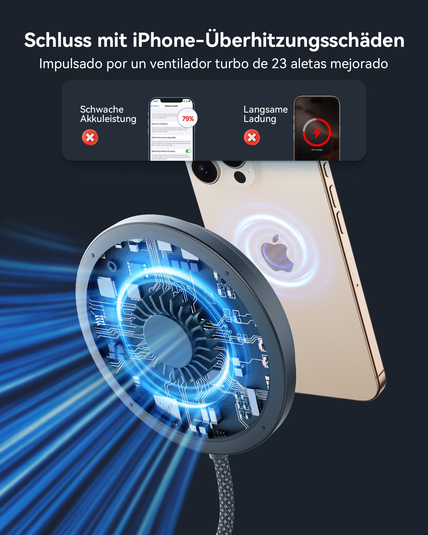 INIU W21-E1 Qi2 15W Magnetic Wireless Charger