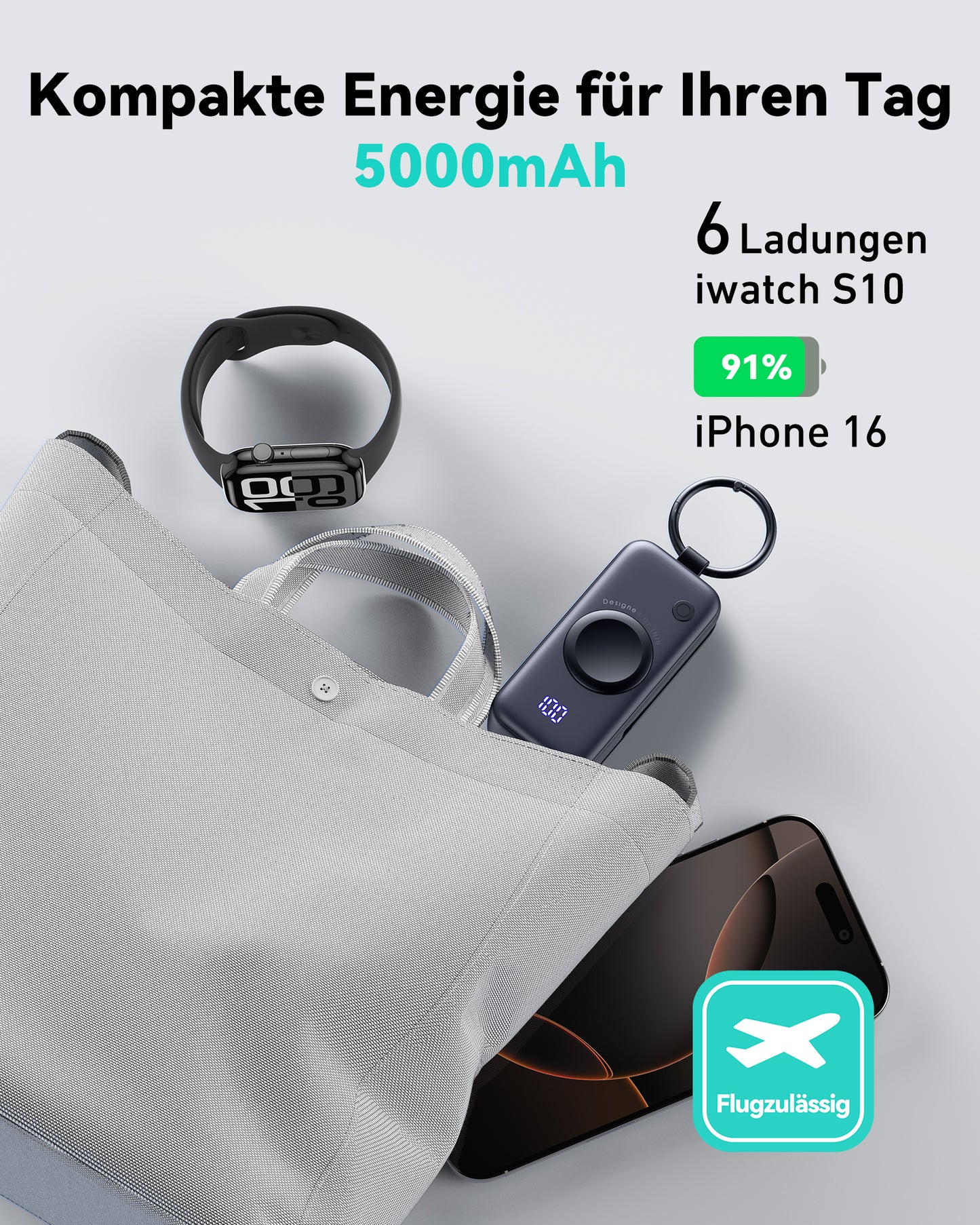 INIU SnapGo P81-E1 Power Bank for iWatch 5W 5,000mAh