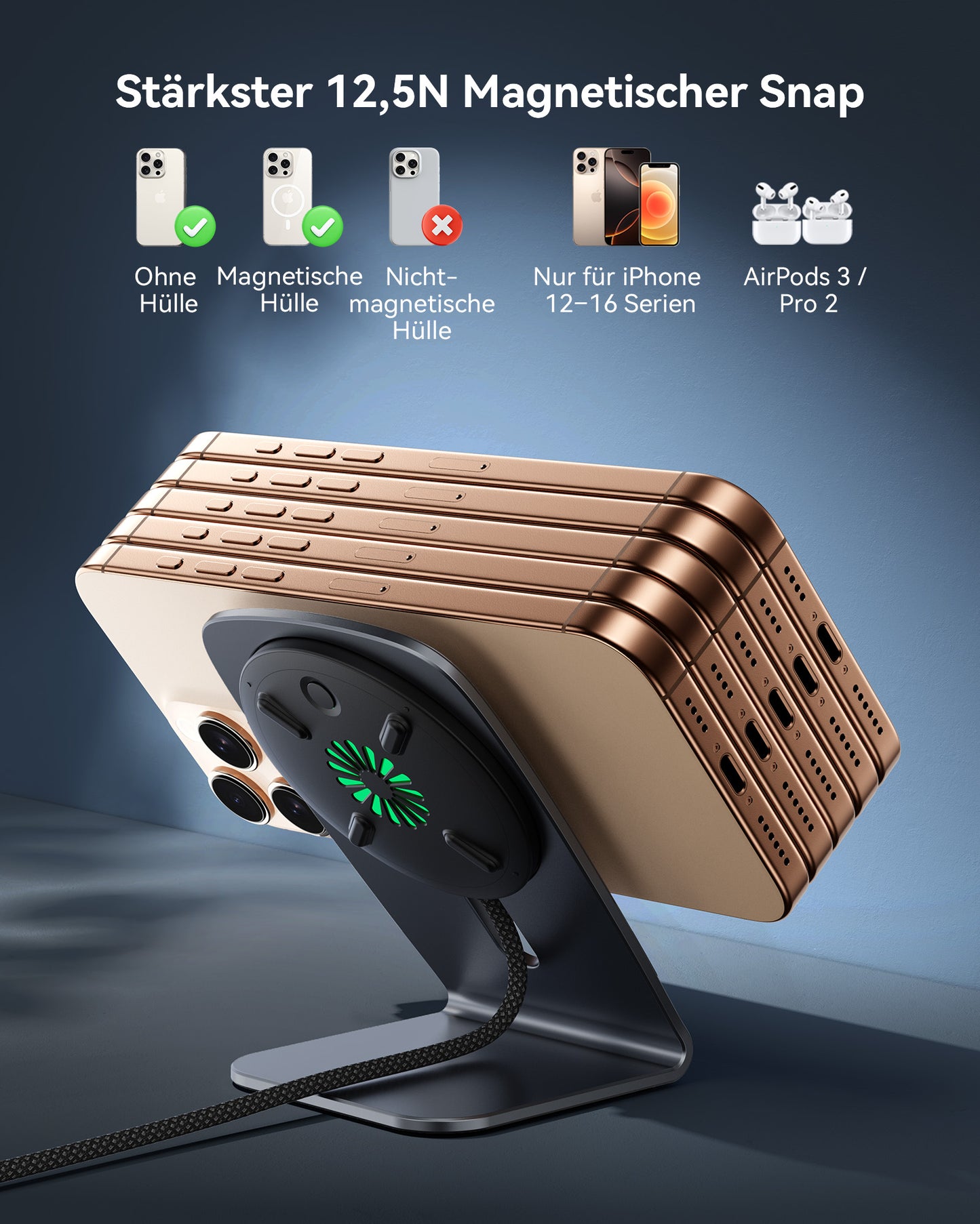 INIU W21-E1 Qi2 15W Magnetic Wireless Charger