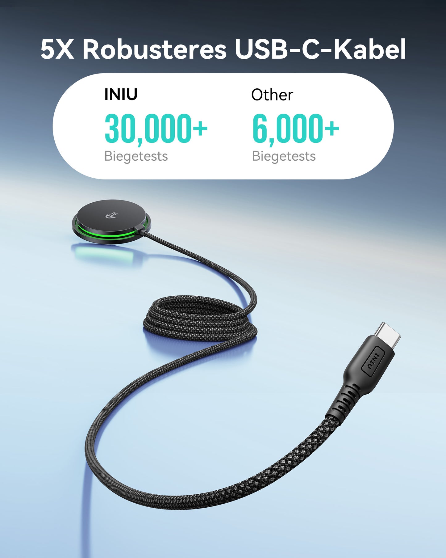 INIU W11-E1 Qi2 15W Magnetic LED Wireless Charger