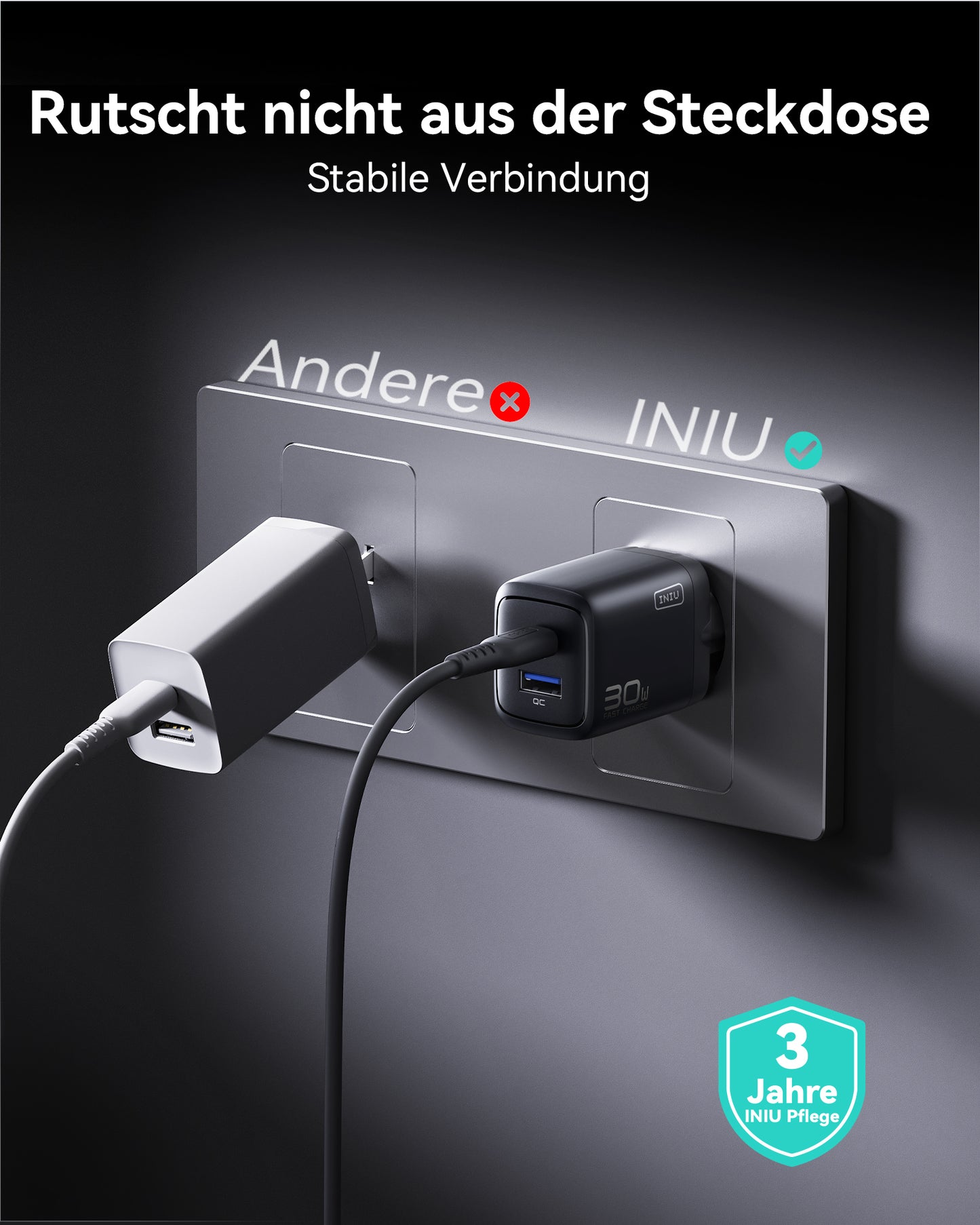 INIU A12-E1 Dual Port Charger 30W