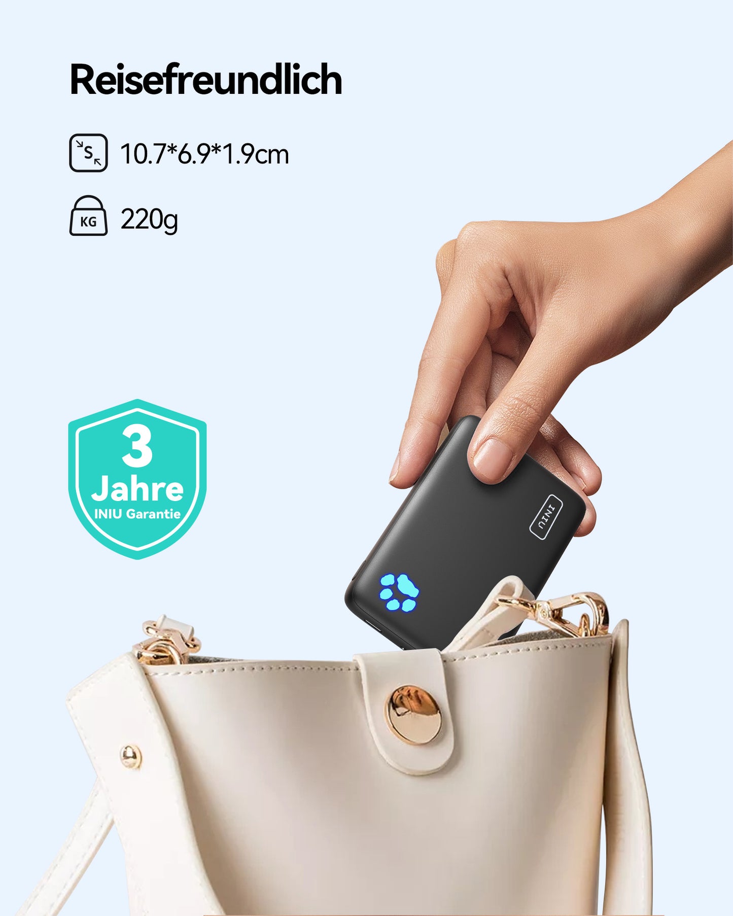 INIU Pawsible P43-E1 Powerbank Qi2 15W 10.000mAh Magsafe