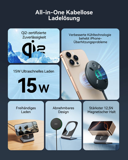 INIU W21-E1 Qi2 15W Magnetic Wireless Charger