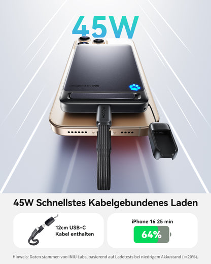 INIU SnapGo P73-E1 Kabellose Powerbank Qi2 15W 10000mAh