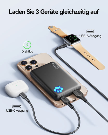 INIU Pawsible P43-E1 Powerbank Qi2 15W 10.000mAh Magsafe