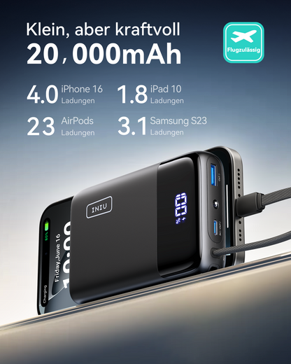 INIU Carry P51L-E2 Powerbank 45W 20000mAh