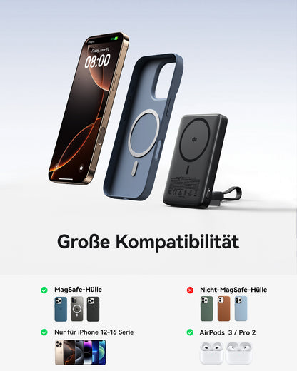 INIU SnapGo P73-E1 Kabellose Powerbank Qi2 15W 10000mAh