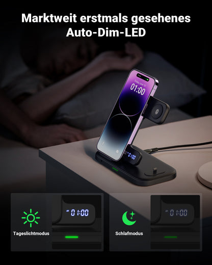 INIU I220 Qi-Certified 3 In 1 Fast Wireless Charger