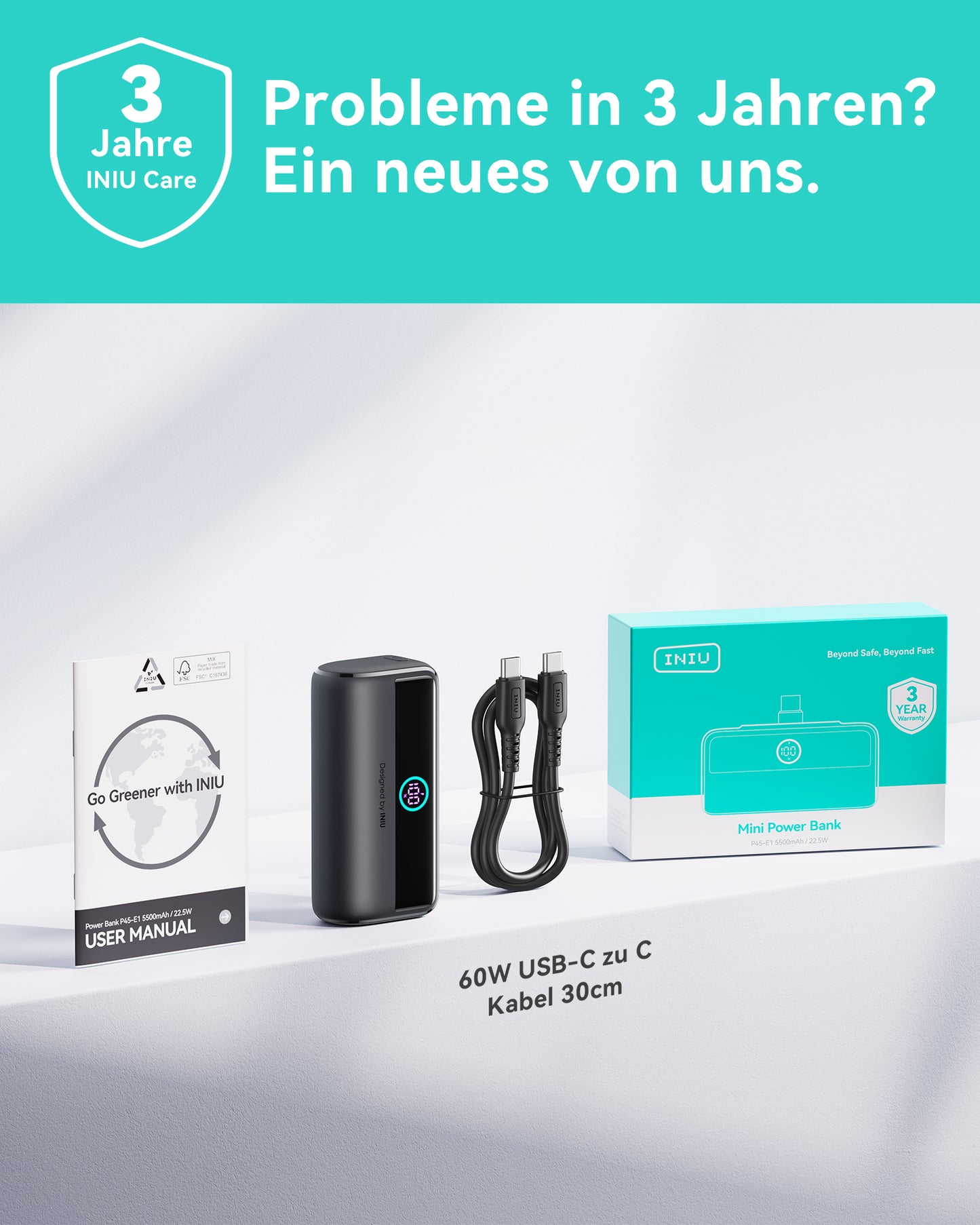 INIU Carry P45-E1 Powerbank 22,5 W 5500 mAh