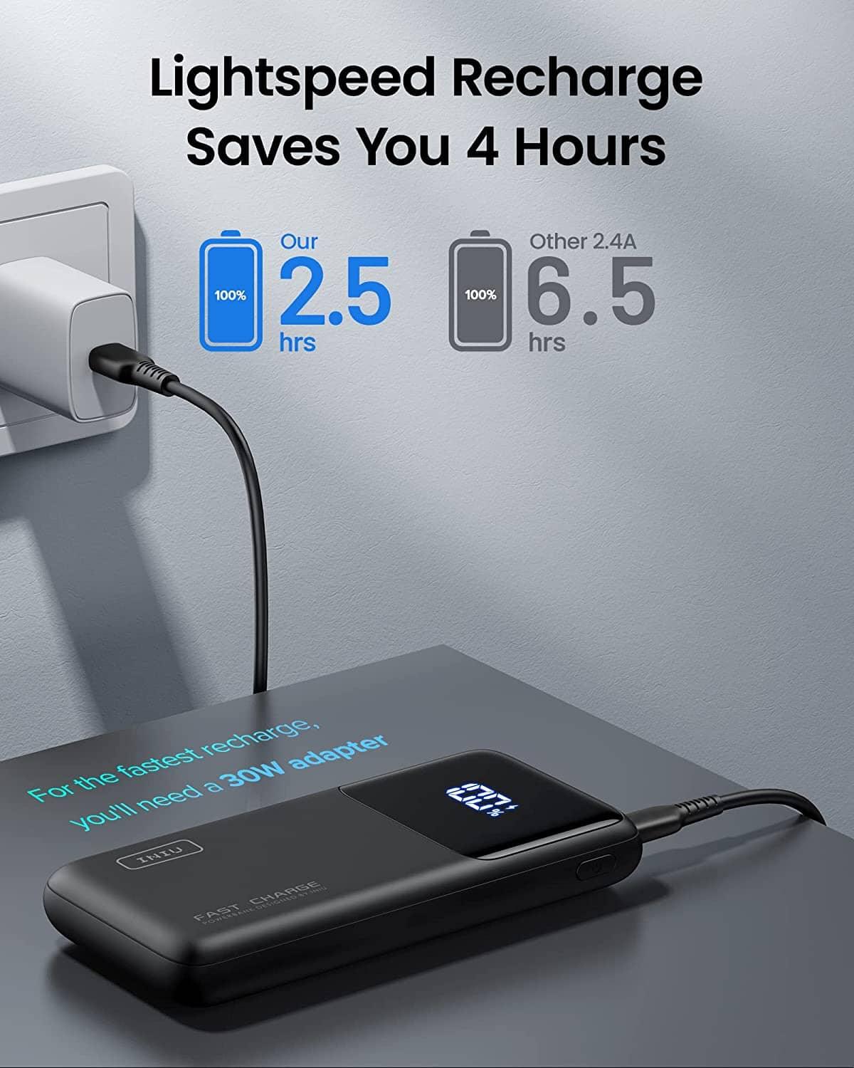 INIU B62 Power Bank 2-Port 15000mAh, 3X Faster - INIU Official EU