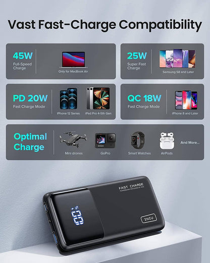 INIU B62 Power Bank 2-Port 15000mAh, 3X Faster - INIU Official EU